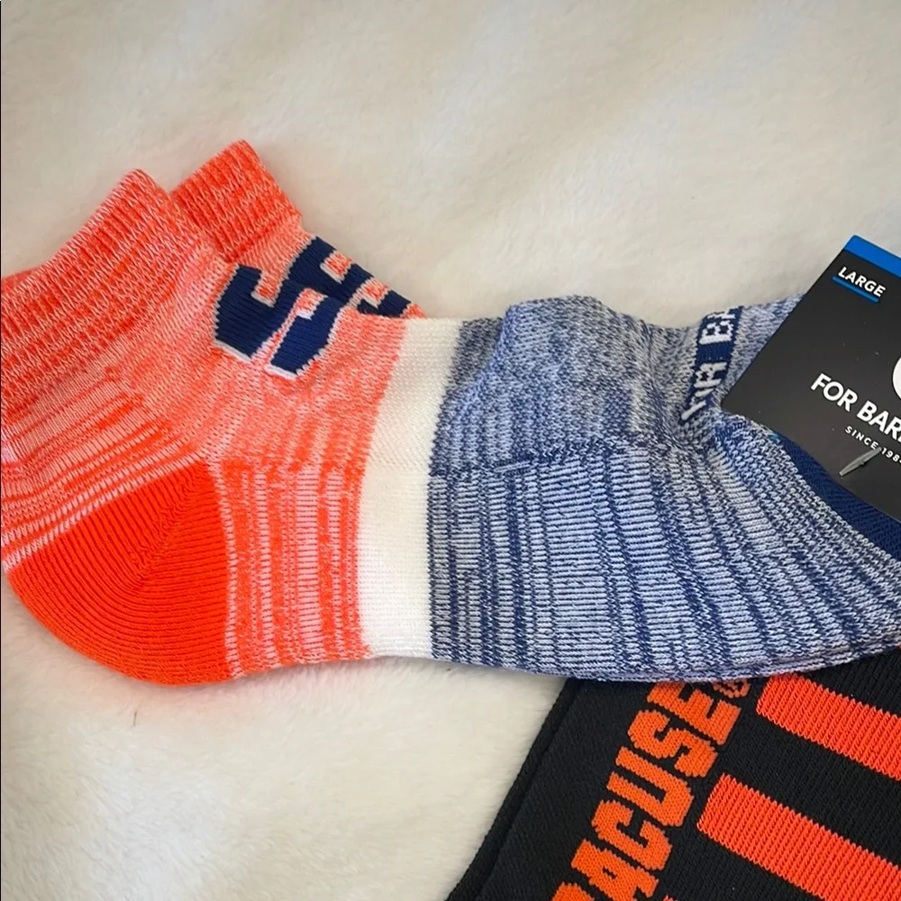 Syracuse Men's Ankle Socks - 3 Pack nwt officially licensed